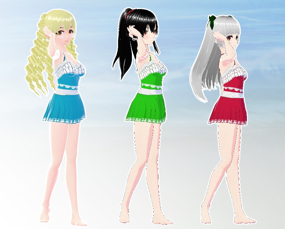 VRoid 水着 ワンピース