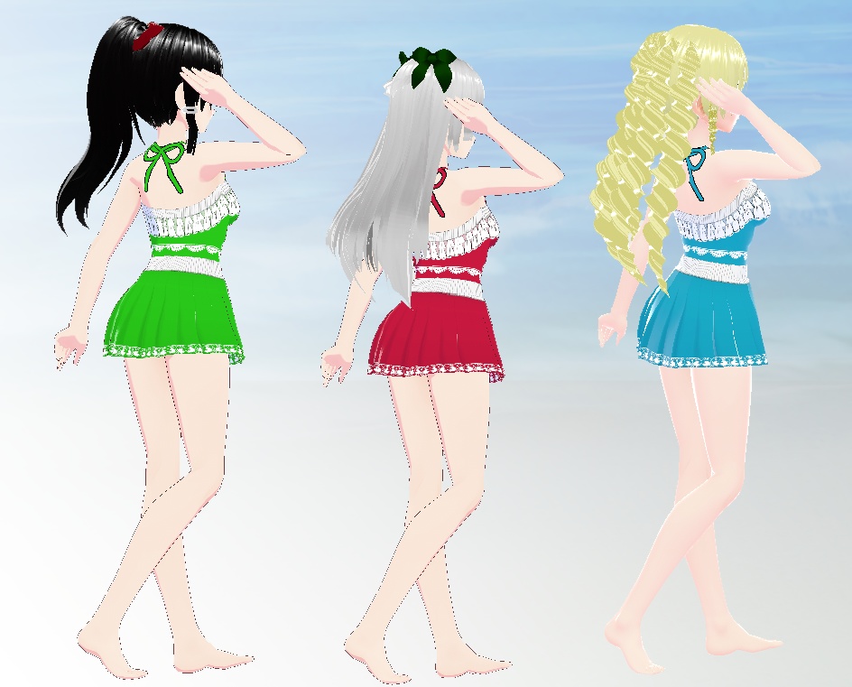 VRoid 水着 ワンピース