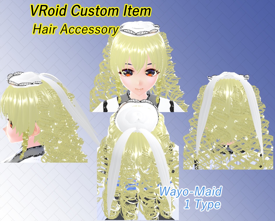 VRoid ヘッドドレス(和洋メイド)
