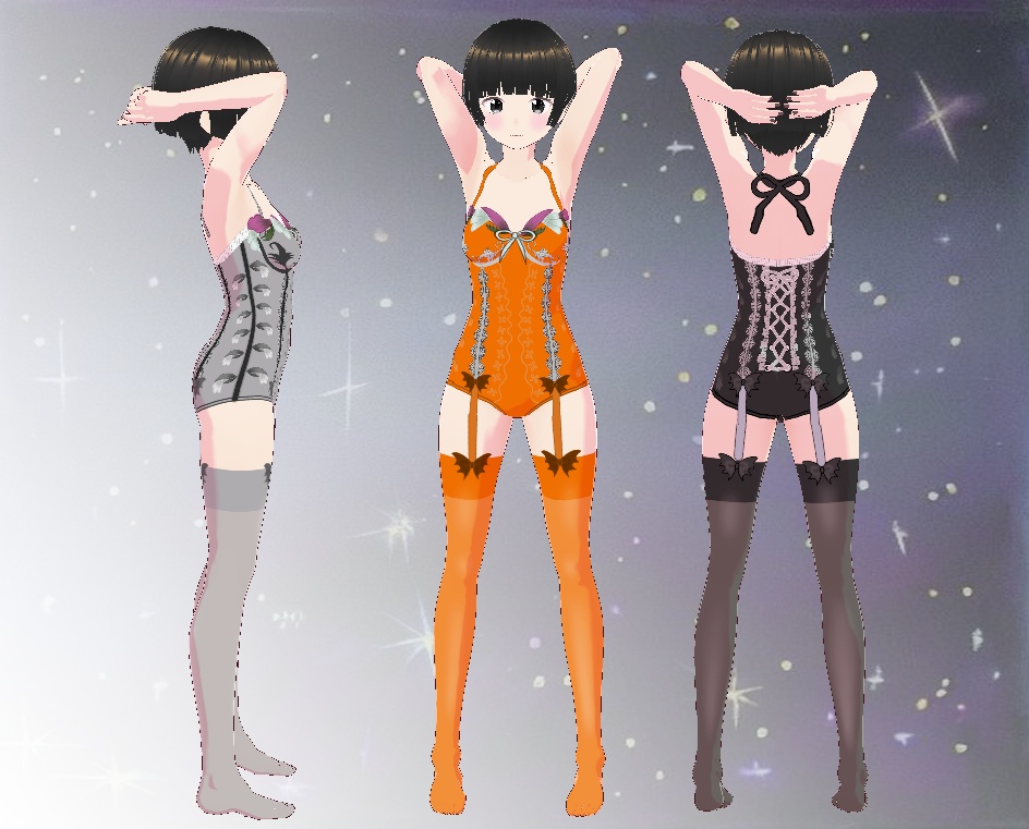 VRoid 下着セット(魔女さん)