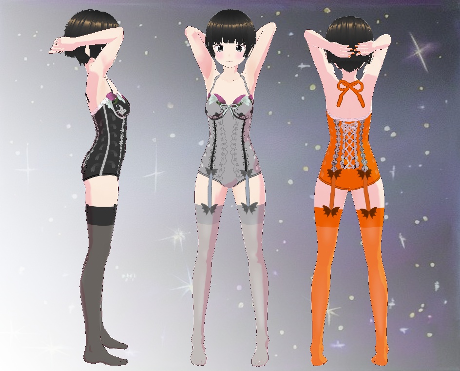 VRoid 下着セット(魔女さん)