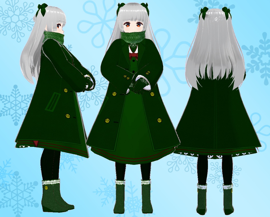 VRoid セーラー服 冬装備