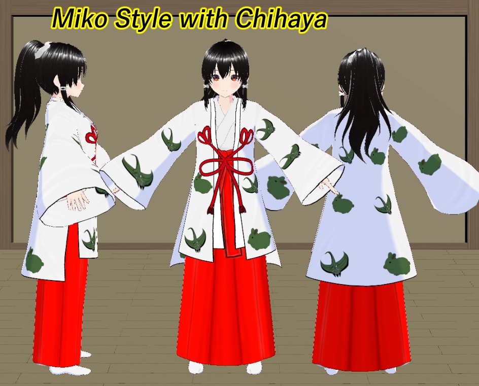 VRoid 千早付き巫女服