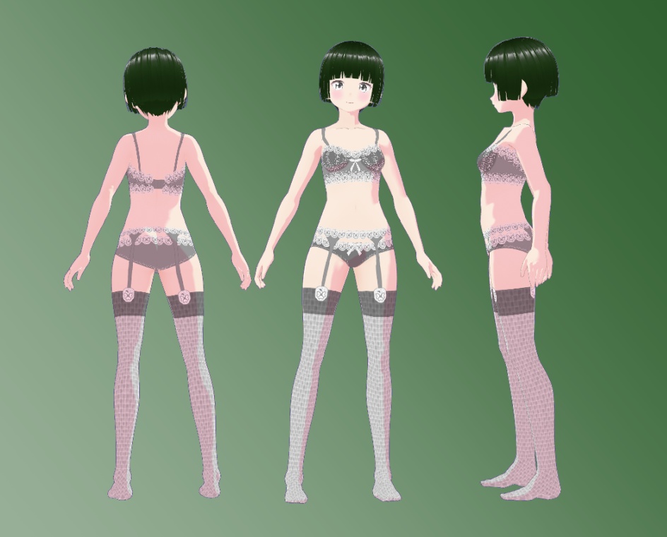 VRoid 下着セット(パンジー)