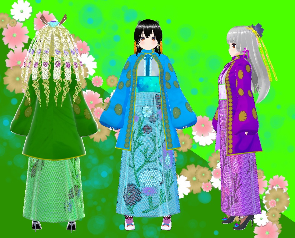 VRoid ドレス 秋桜