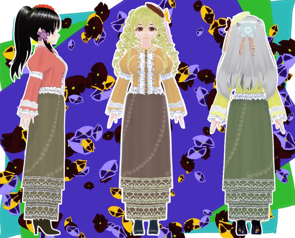 VRoid ツーピース パンジー