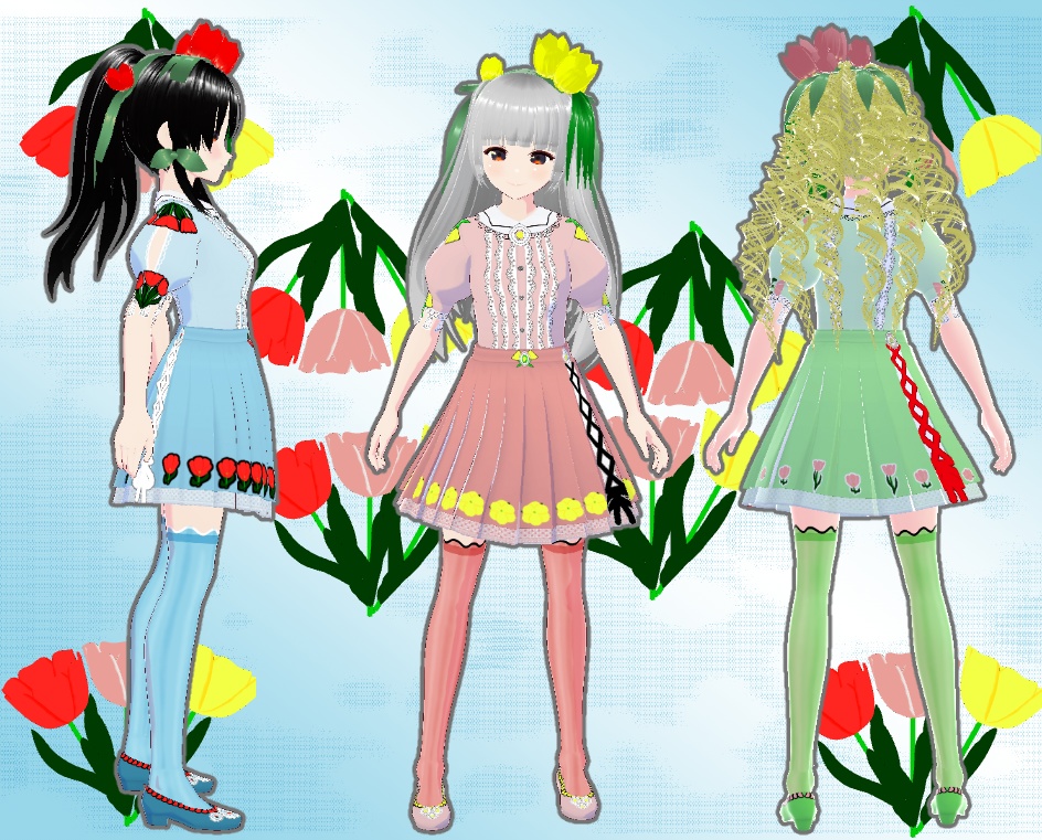 VRoid セットアップ チューリップ