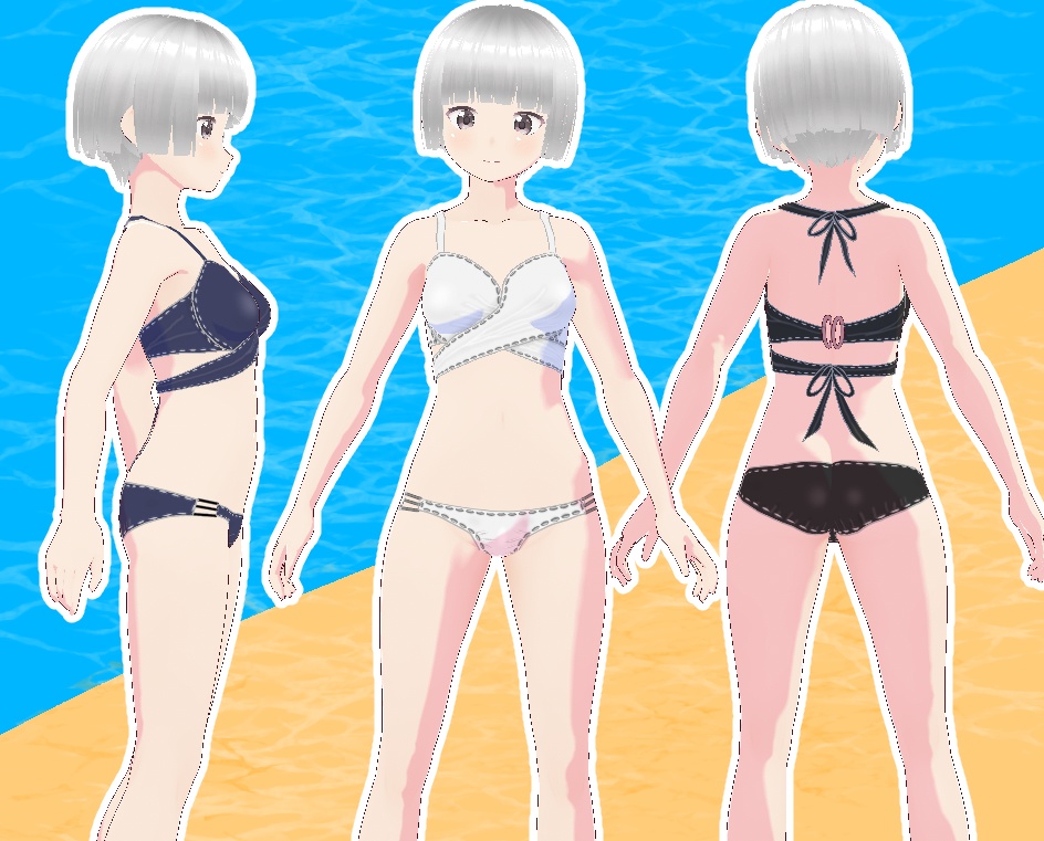 VRoid クロスビキニ