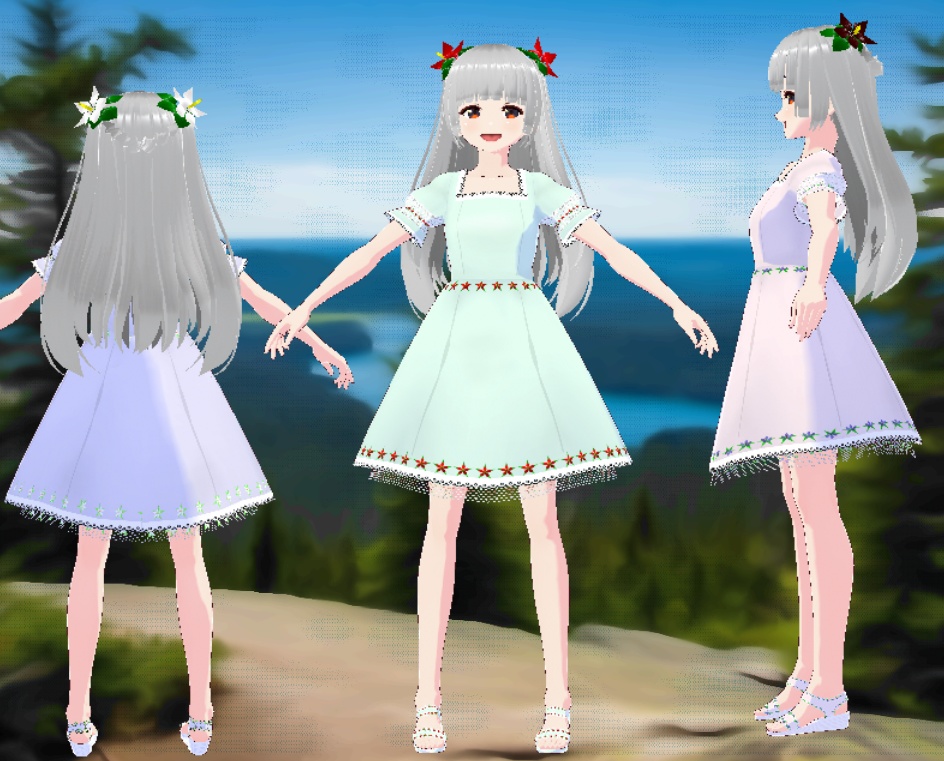 VRoid りかの涼しげワンピ