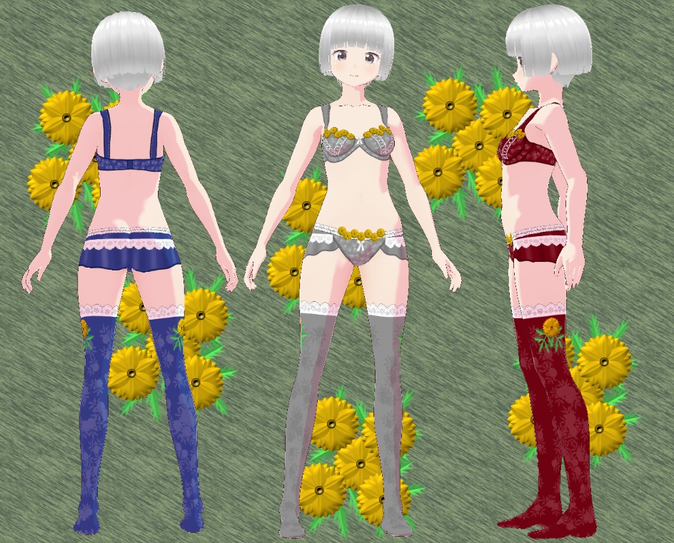 VRoid 下着セット 福寿草