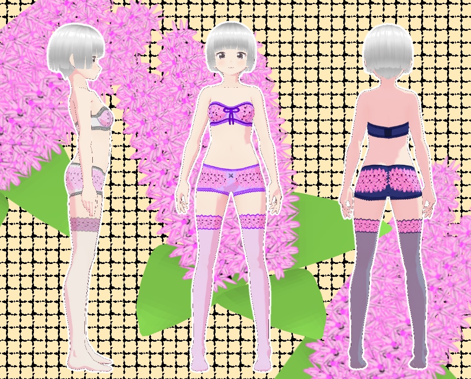 VRoid 下着セット ライラック