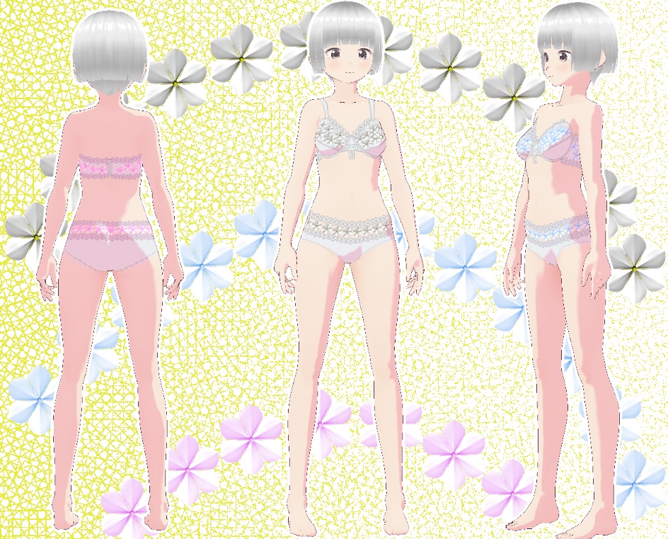 VRoid 下着セット クチナシ