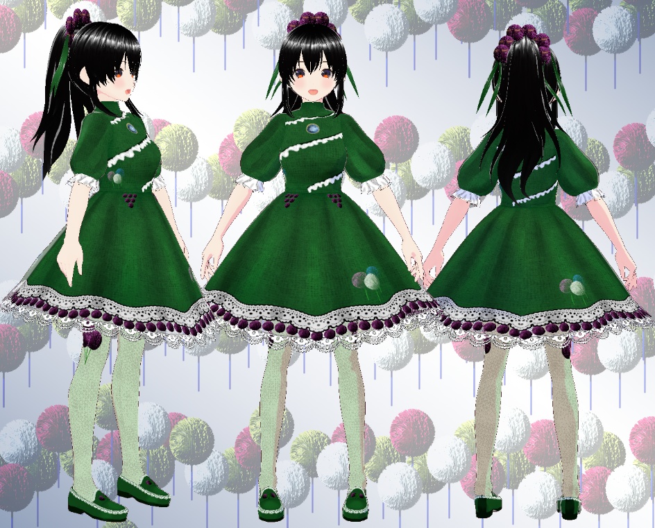 VRoid サーキュラーワンピース アリウム