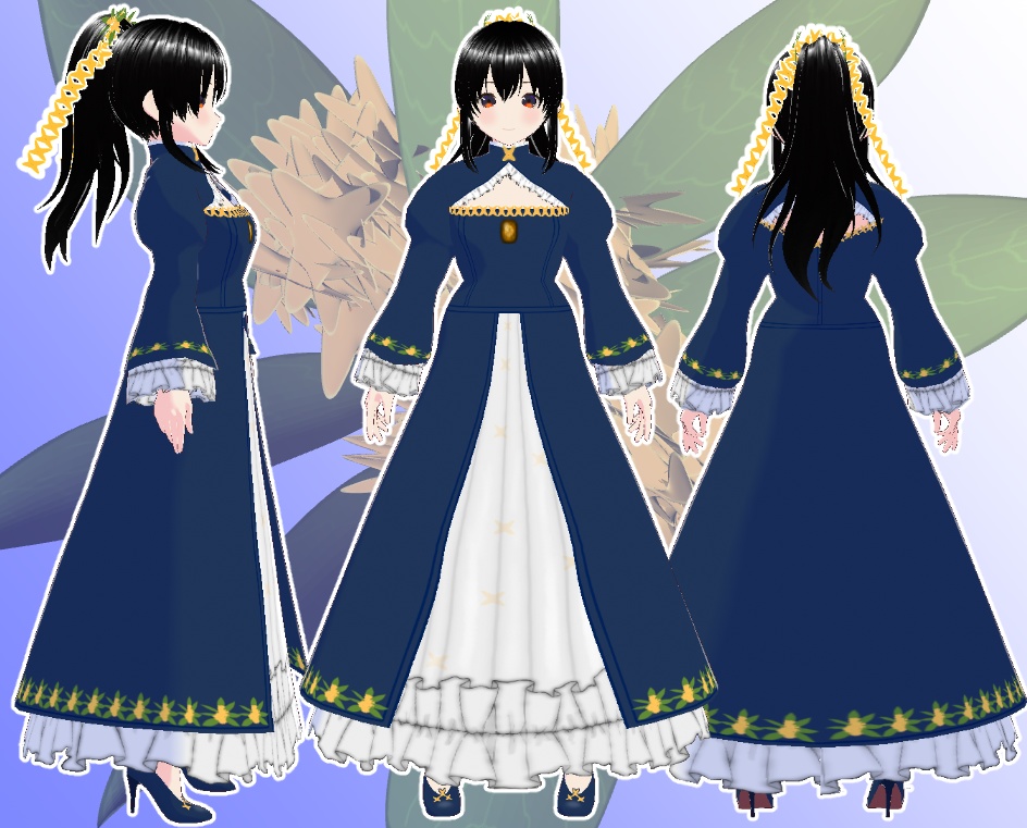 VRoid りまのドレス 金木犀