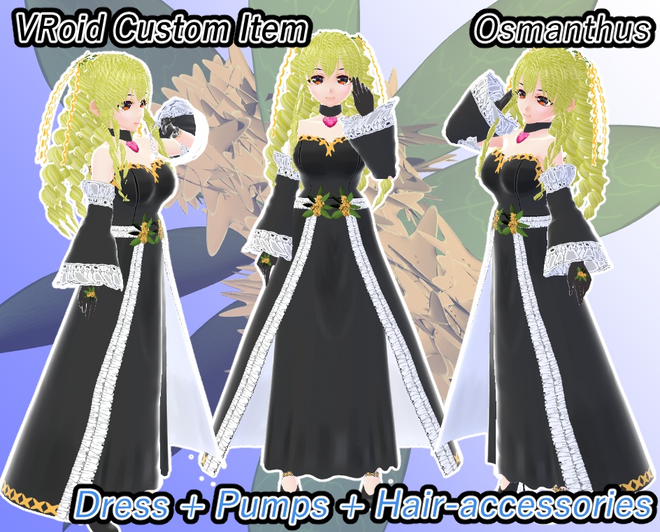 VRoid　りなのドレス　金木犀