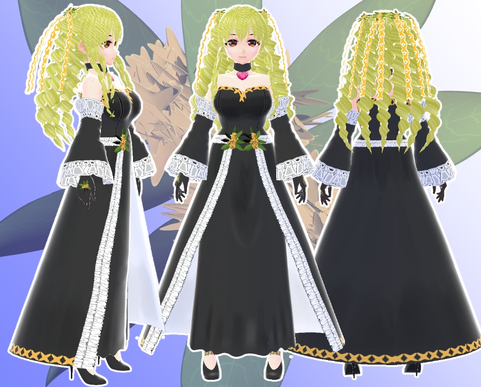 VRoid りなのドレス 金木犀