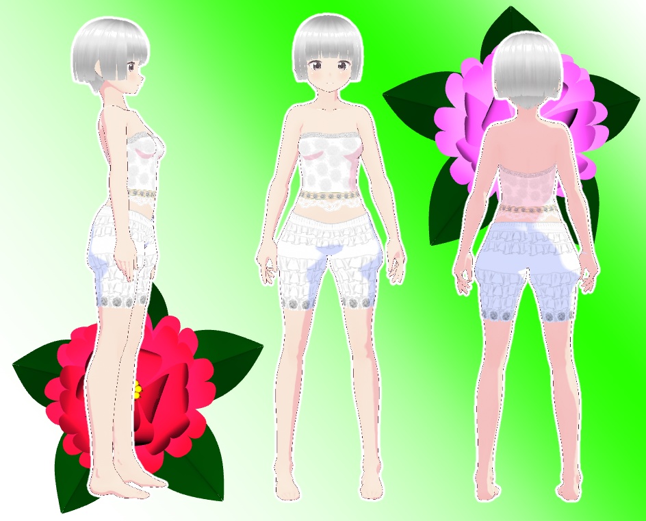 VRoid ファンタジーインナーセット サザンカ2