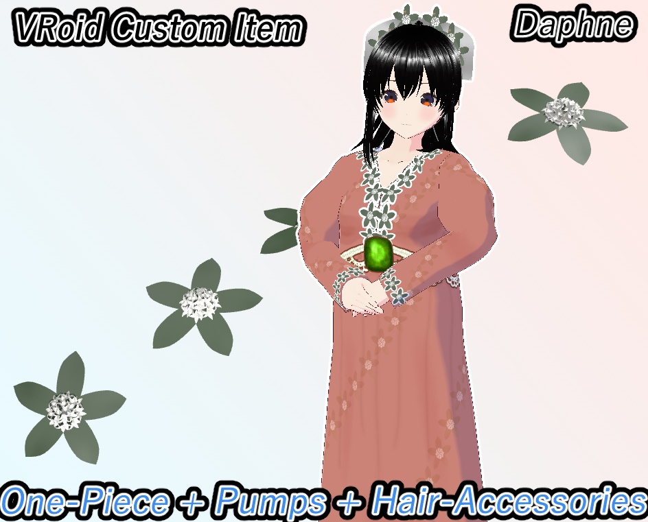 VRoid りまのワンピース 沈丁花