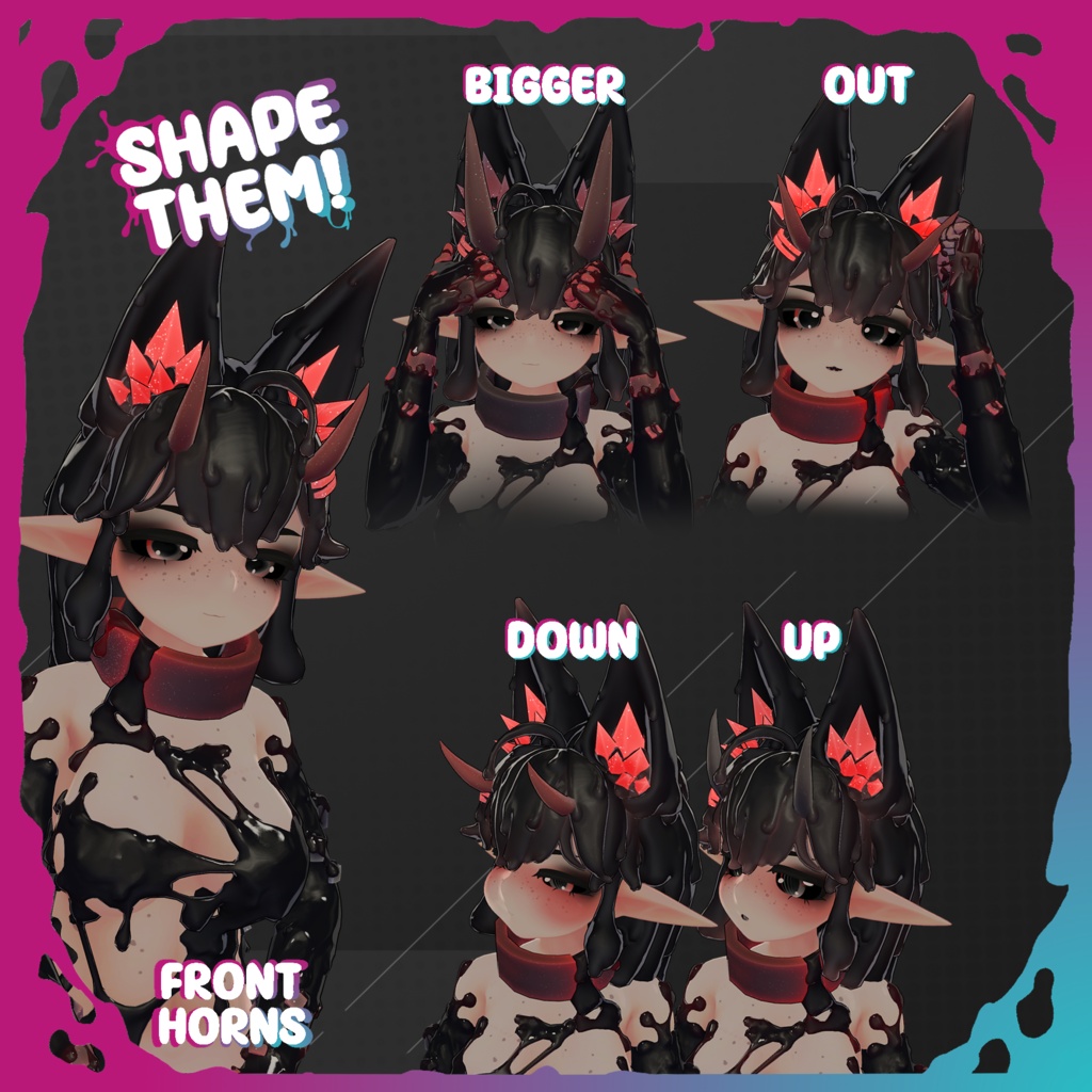 Shoggoth Horns Set for Ritual Fox Pack