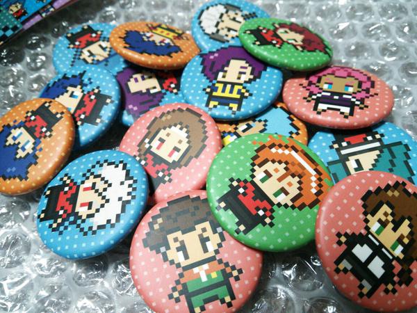 イナズマドット缶バッジ