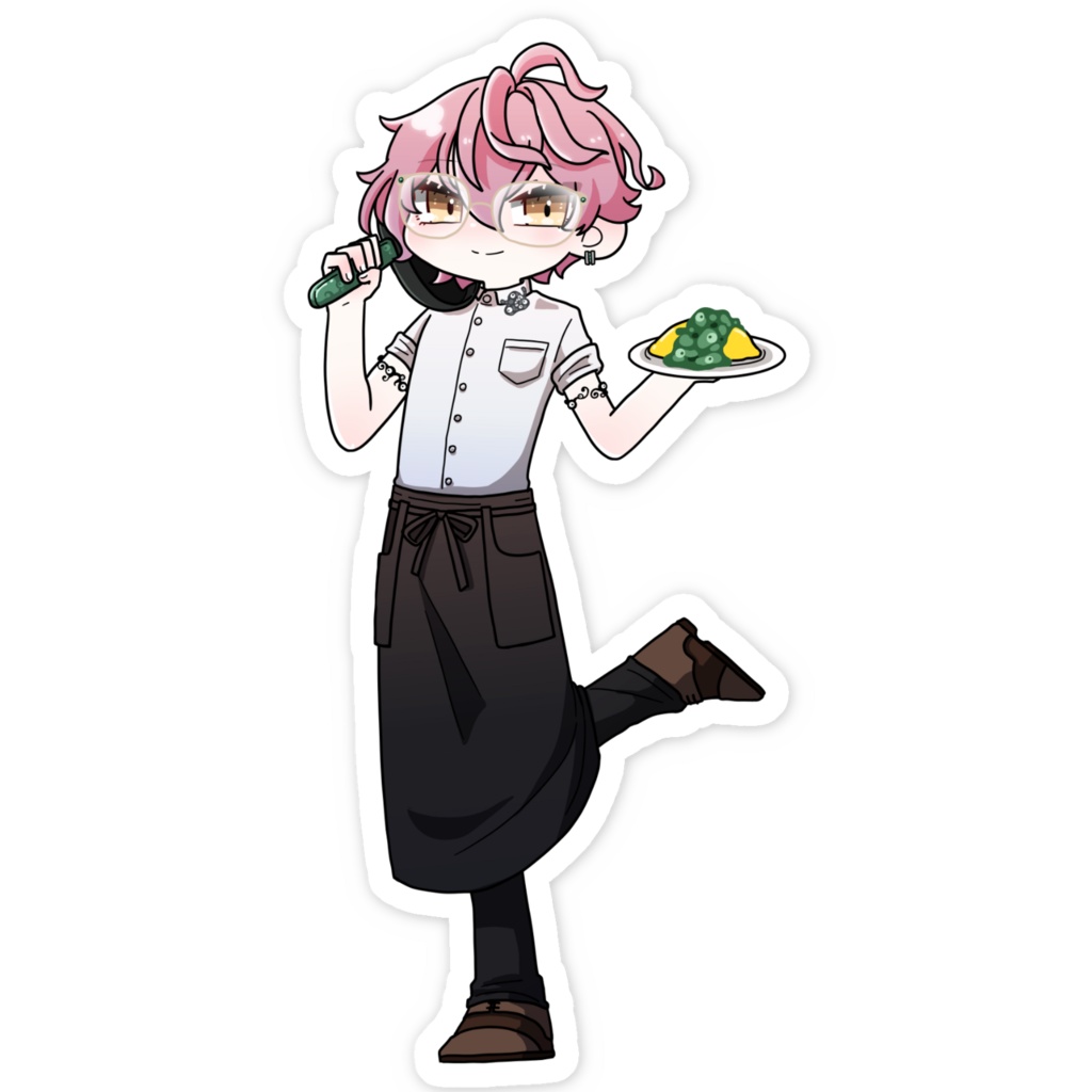 【カフェ衣装】雛杜雪乃_RizzAzalea制服ステッカー