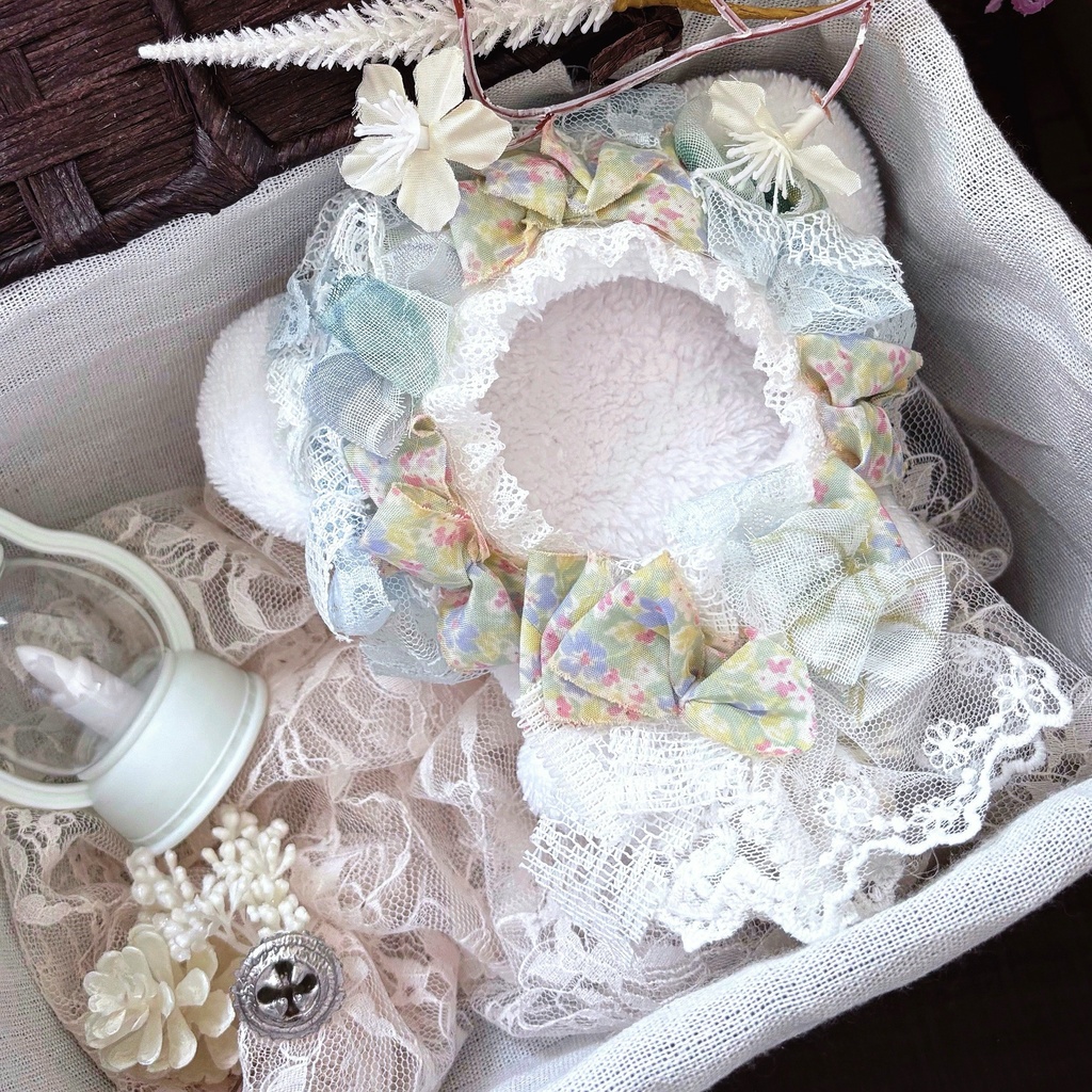 初夏の気配、レースぬい服｜ちびぐるみ｜着ぐるみ