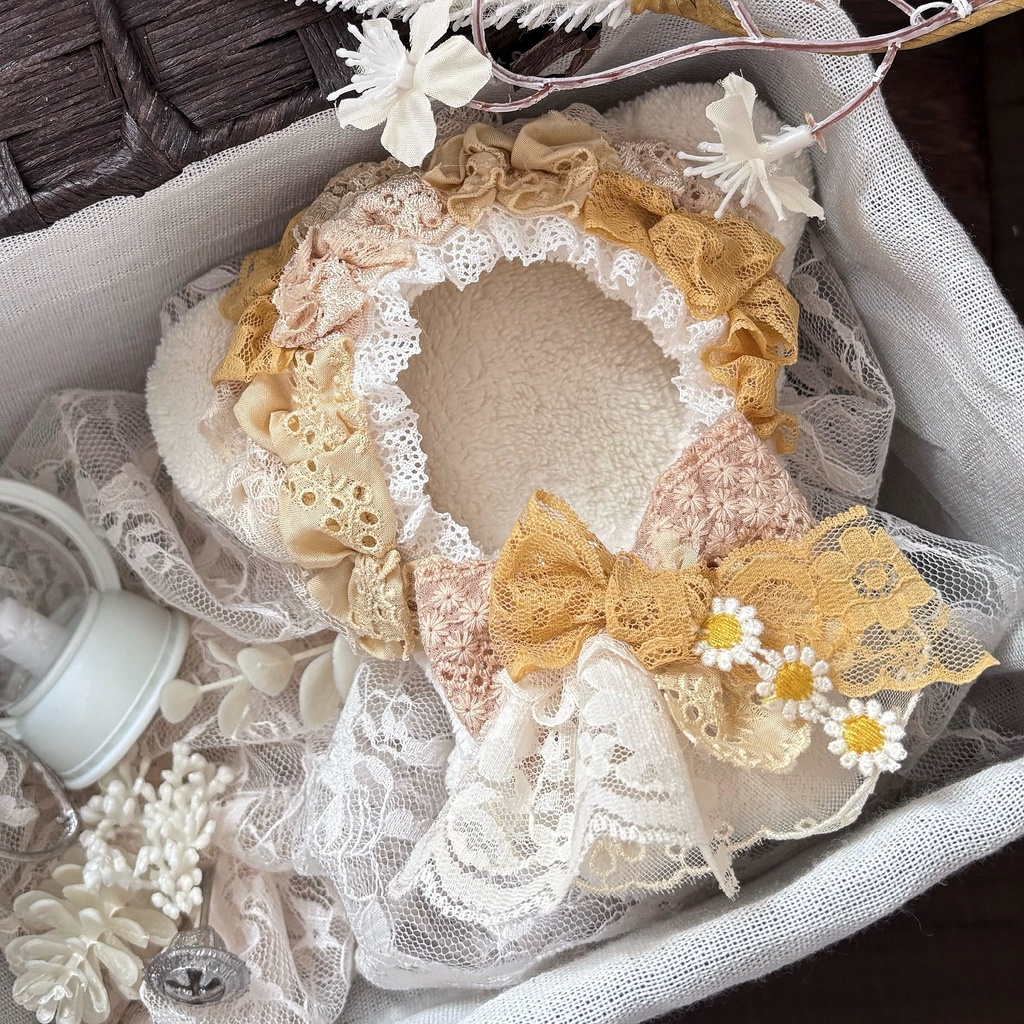 山吹の花詠み、レースぬい服｜ちびぐるみ｜着ぐるみ