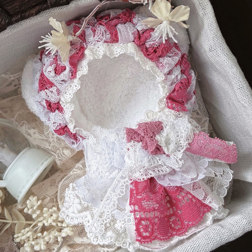 葡萄の紫月、レースぬい服｜ちびぐるみ｜着ぐるみ｜マスコット｜いつぬい