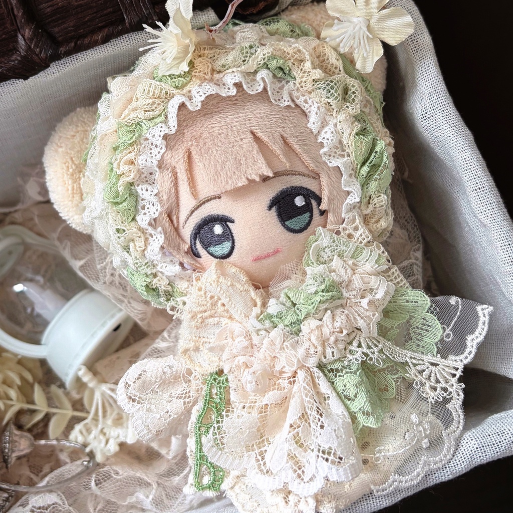 翠葉の奏、アンティーク調ぬい服|ちびぐるみ|いつぬい|マスコット|着ぐるみ