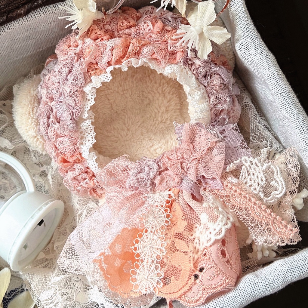 紅月の彩陽、レースぬい服|ちびぐるみ|着ぐるみ|マスコット|いつぬい