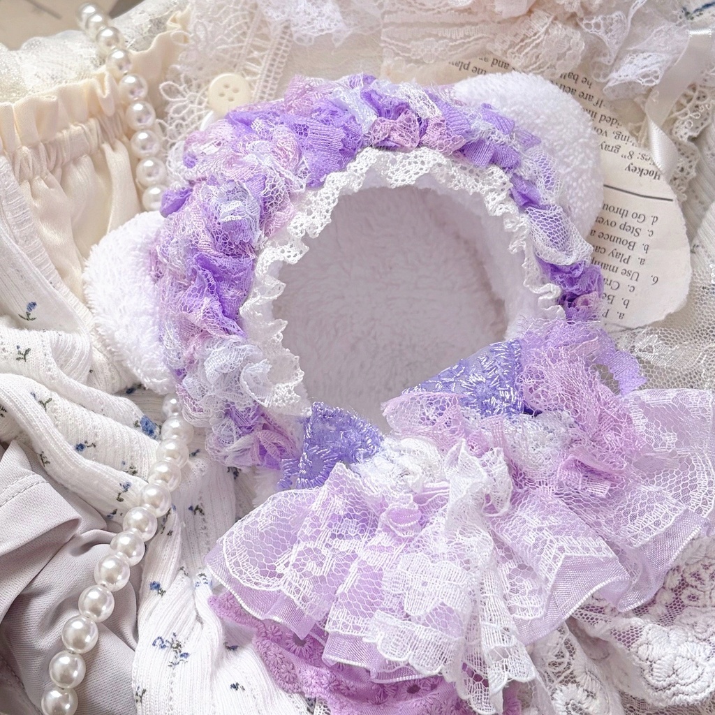 紫蘭の涼雨、レースぬい服|ちびぐるみ|着ぐるみ|マスコット|いつぬい