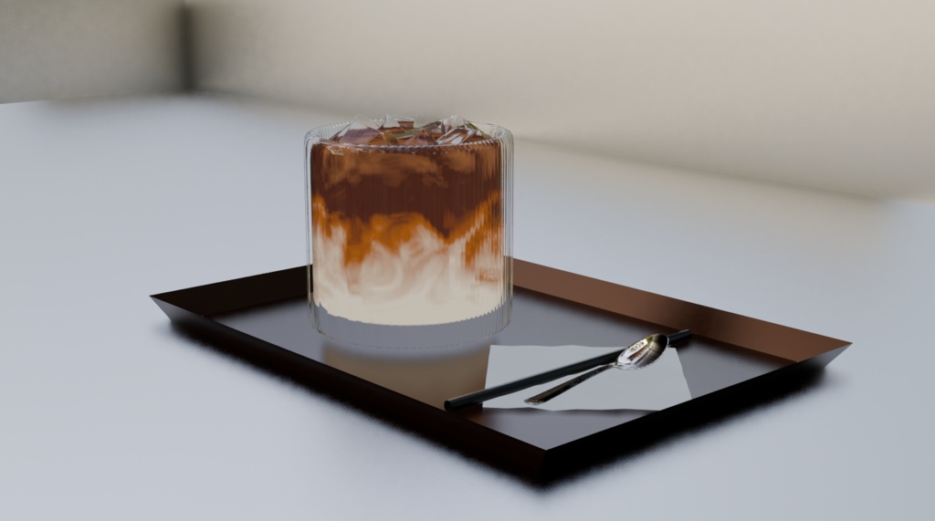 FREE Iced Latte 3D Model