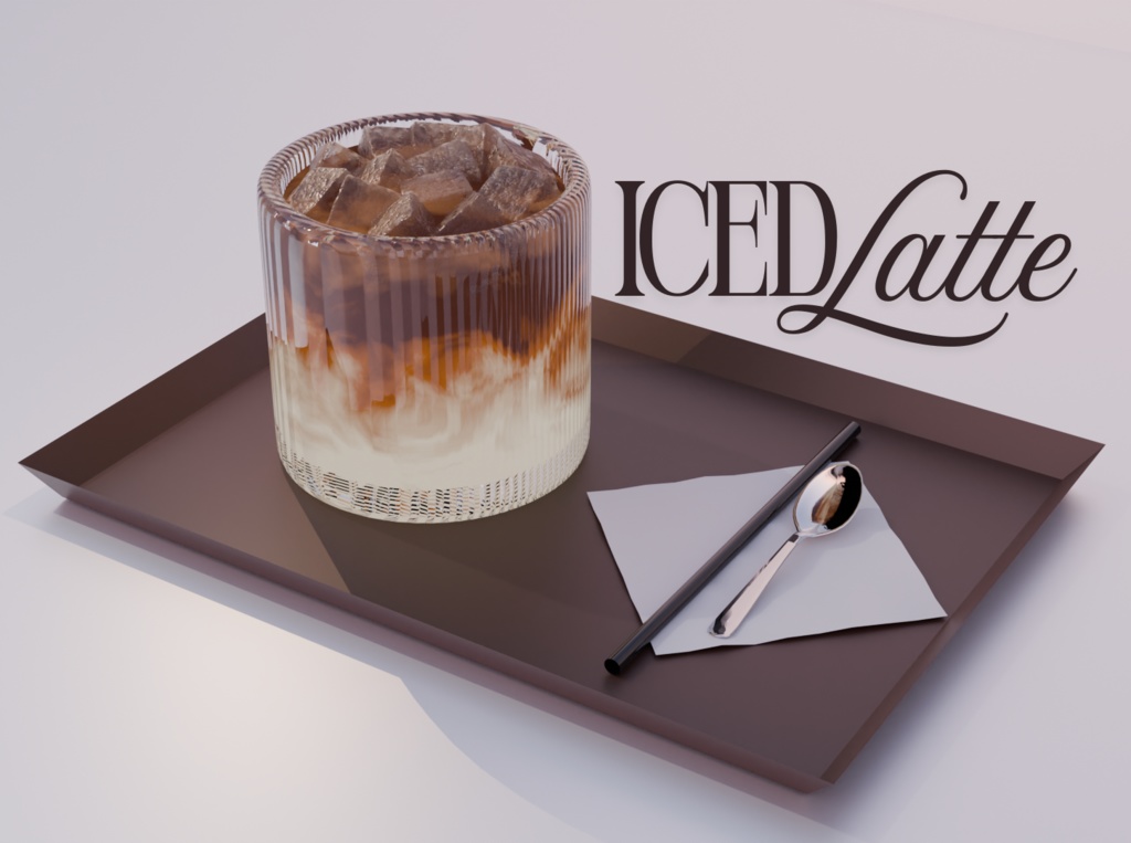 FREE Iced Latte 3D Model