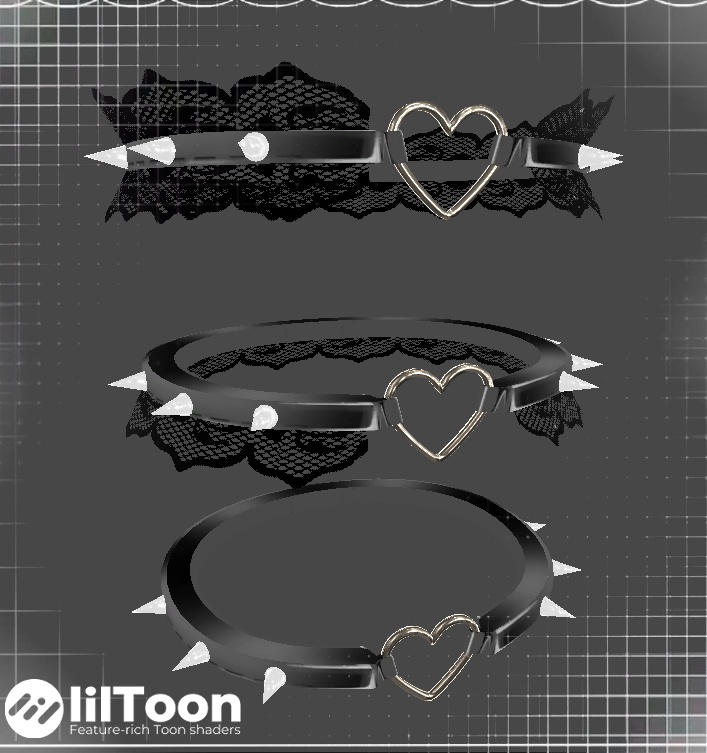 [3D Accessories] FREE Dark Heart Choker