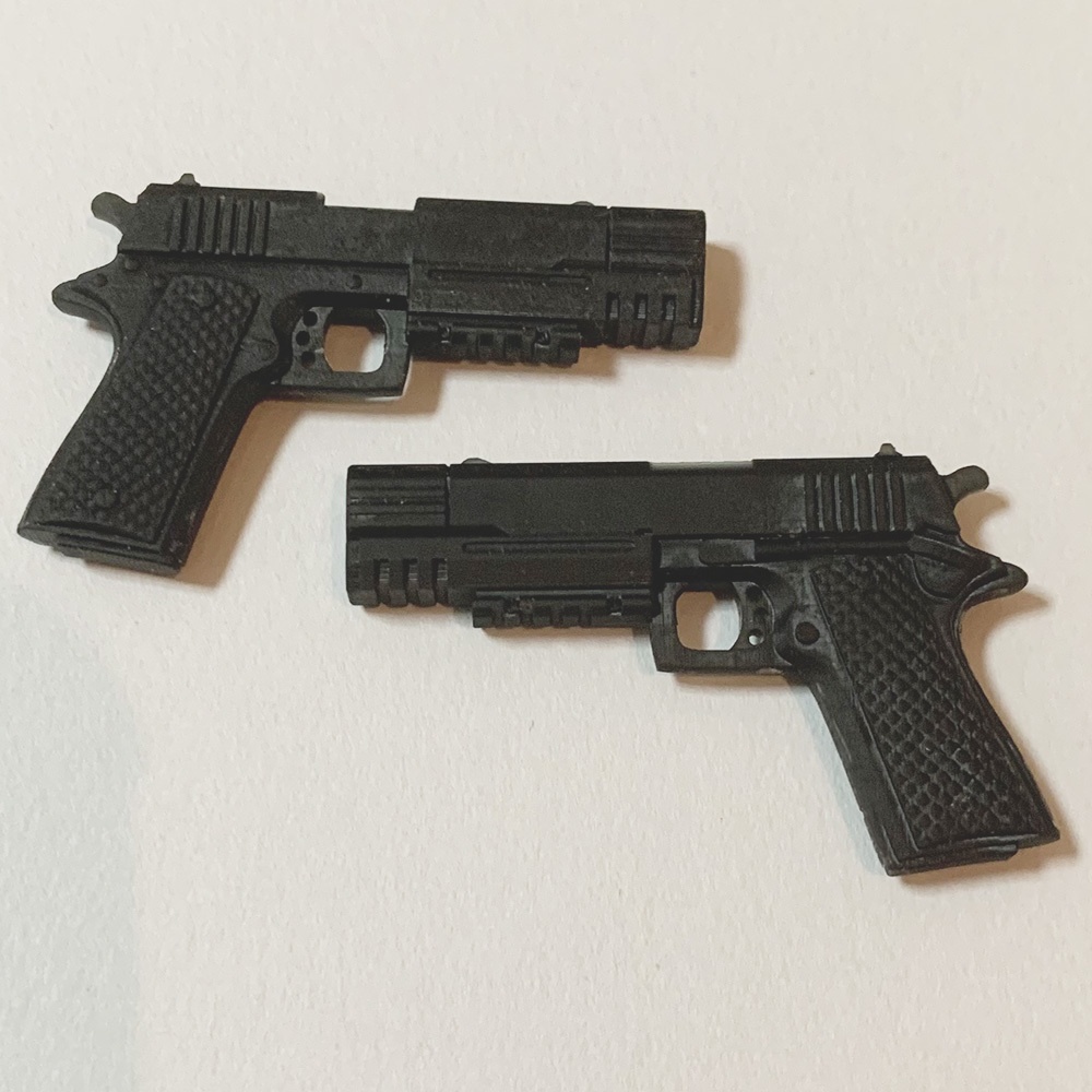 No_SW34 2丁拳銃+両ハンドセット セミホワイト