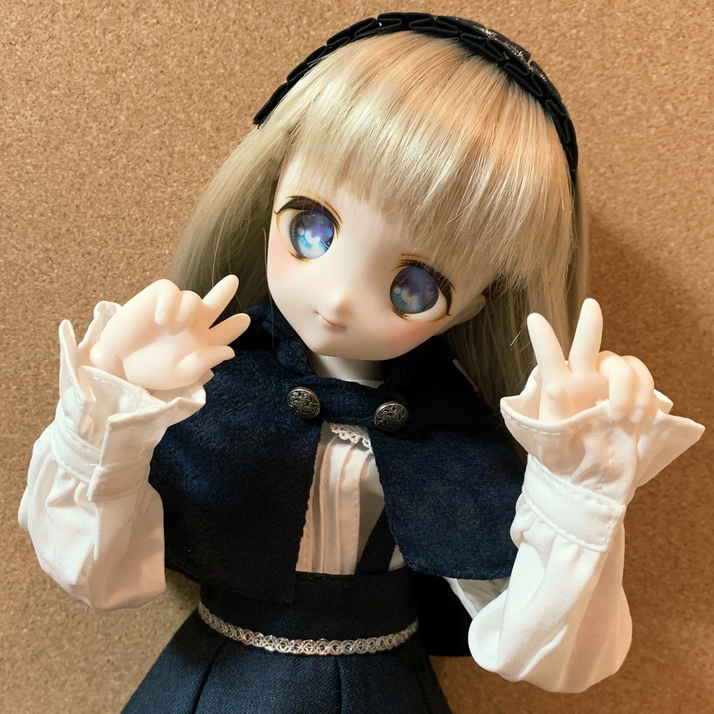 No_SW47　袖掴みピース（反りピース）セミホワイト