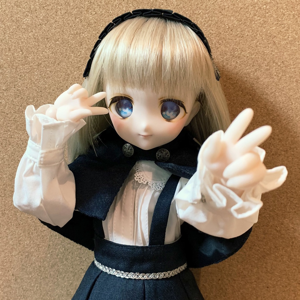 No_SW47　袖掴みピース（反りピース）セミホワイト