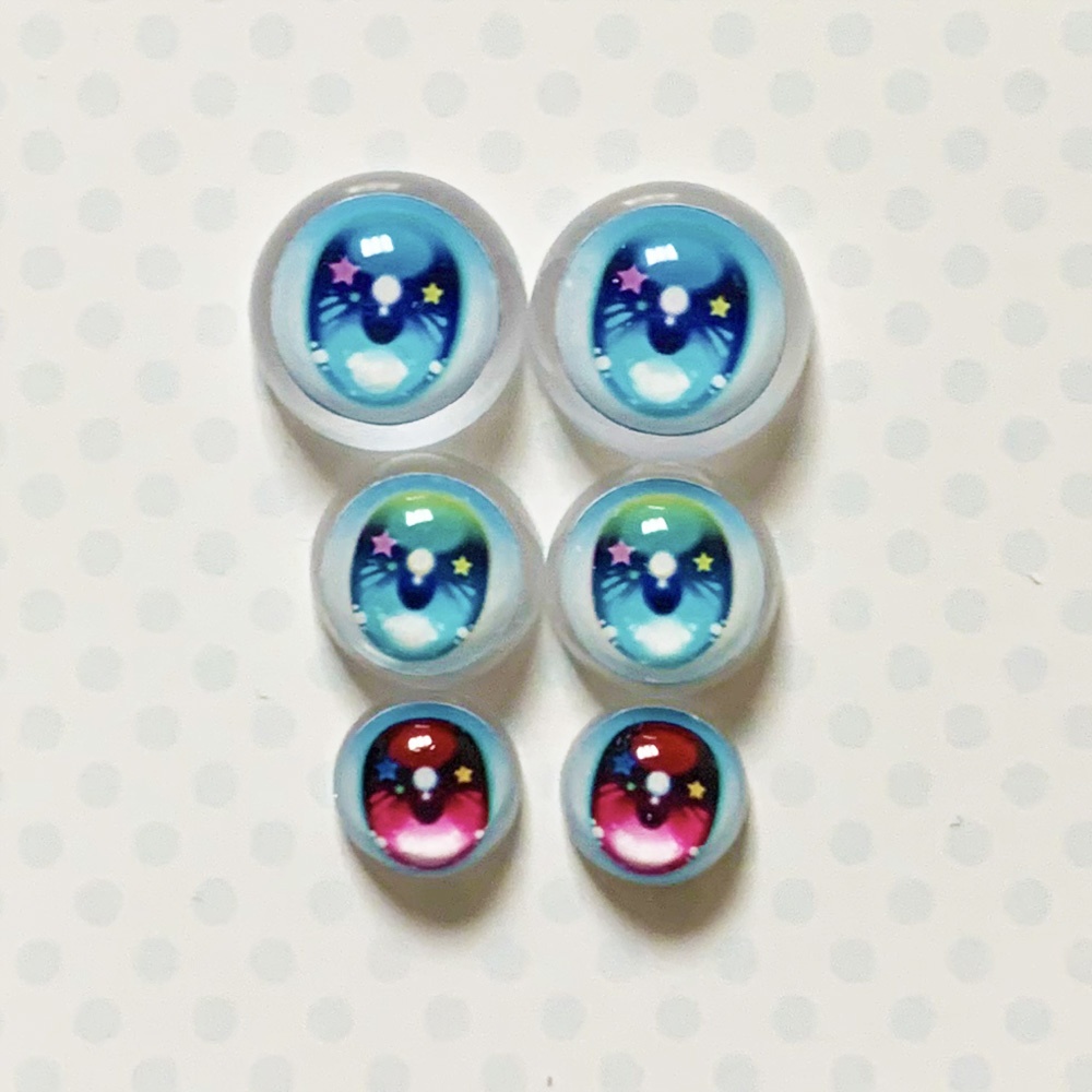 No.49 ♪星のきらめき♪ レジンアイ 8mm 10mm 12mm 22mm