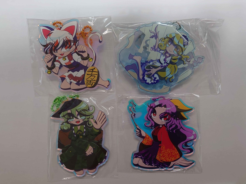 東方Projectアクリルキーホルダー　４種