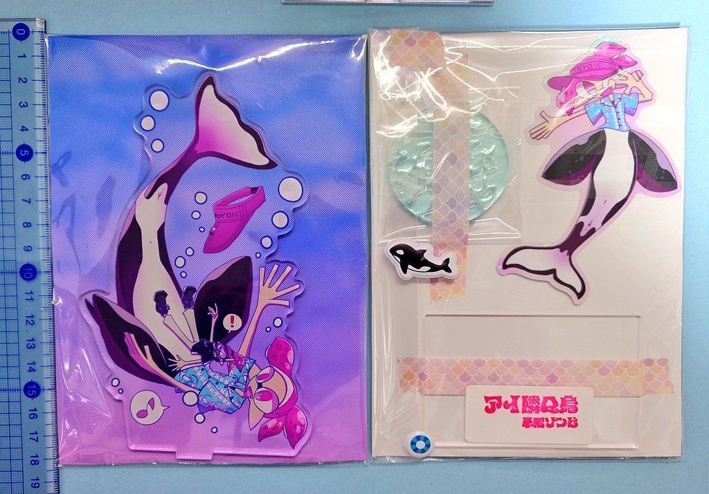 ダイアロシャチ人魚パロ アクスタ&ステッカーセット