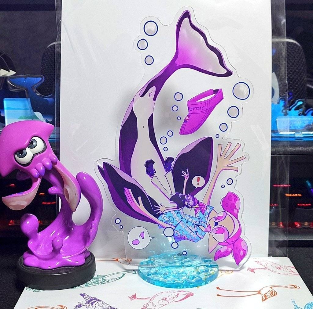 ダイアロシャチ人魚パロ アクスタ&ステッカーセット