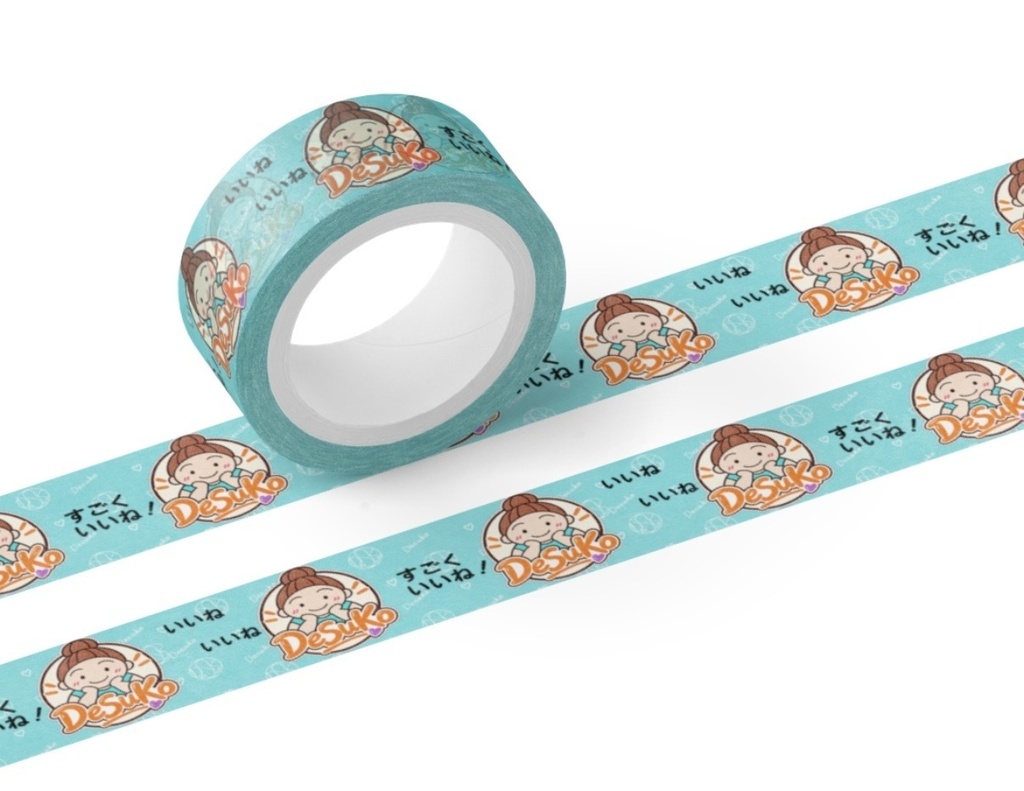 です子の日常 マスキングテープ　リアクション3柄　15mm