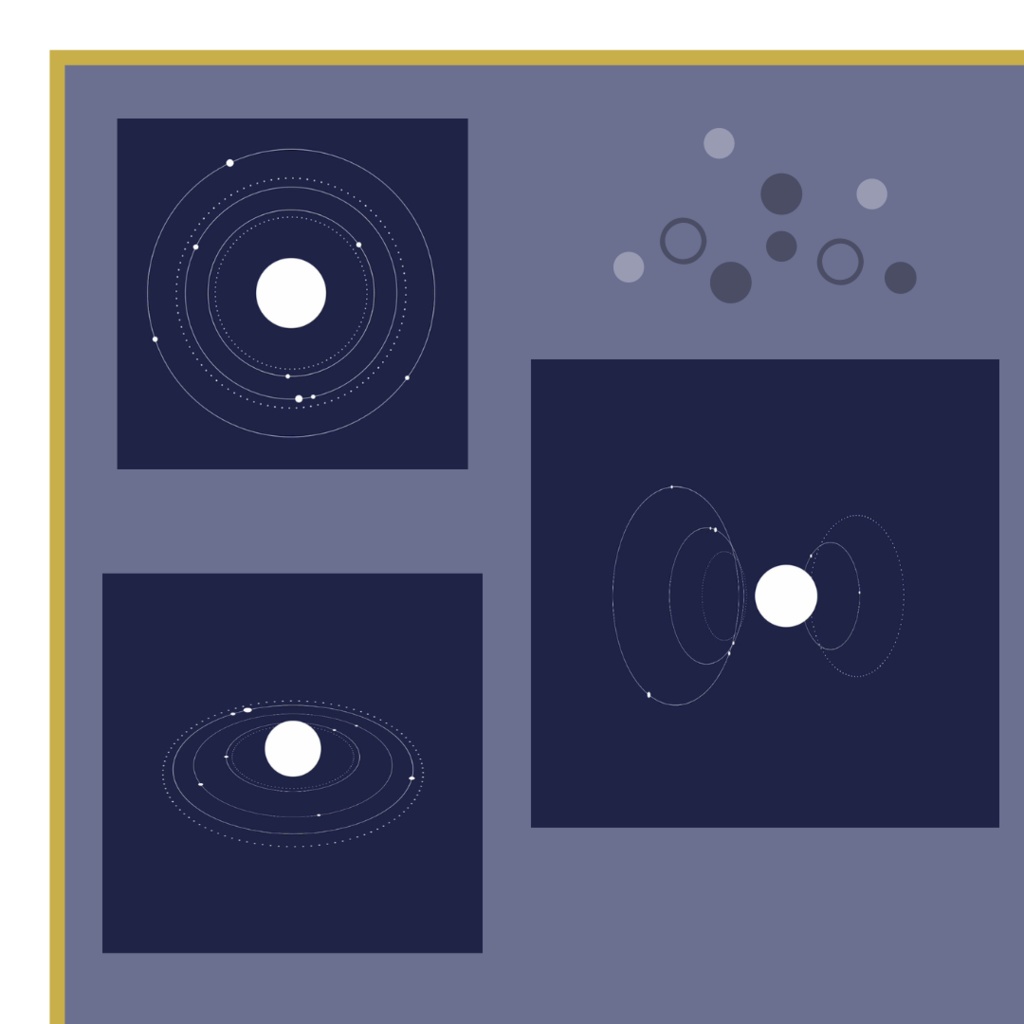 【APNG素材】めぐる惑星 透過素材 ループ