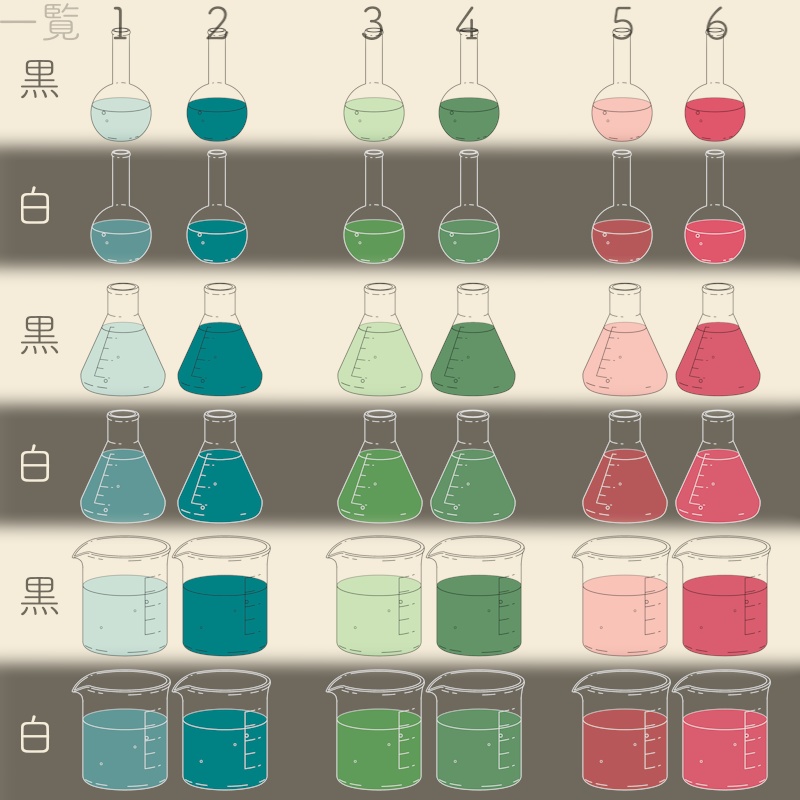 【APNG素材】ぶくぶくするフラスコ 透過素材 ループ