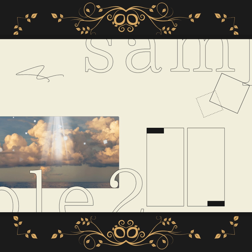 【APNG素材】天使の梯子 透過素材 ループ