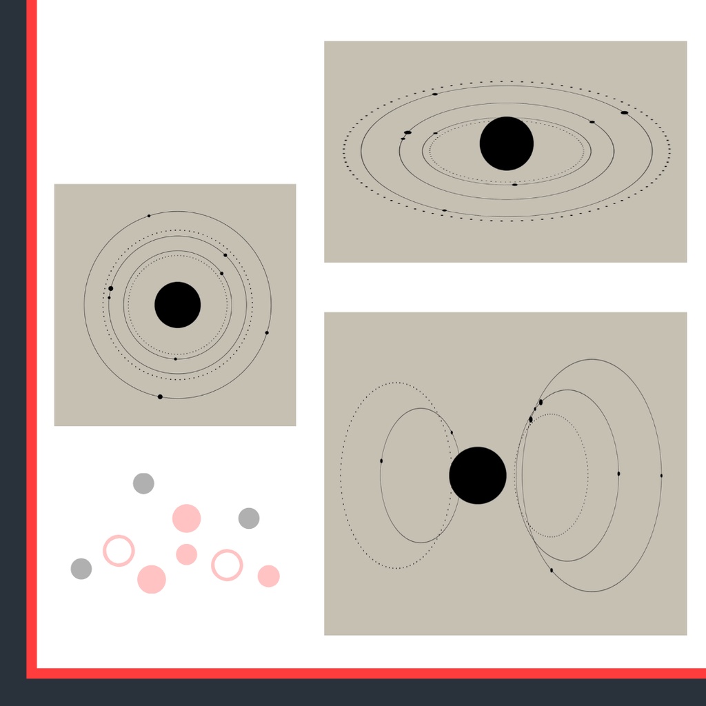 【APNG素材】《黒》めぐる惑星 透過素材 ループ