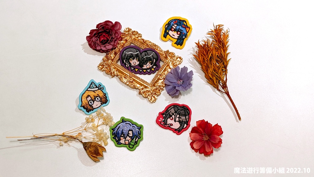 【魔法遊行】五国刺繍缶バッジ-台湾まほやくonly