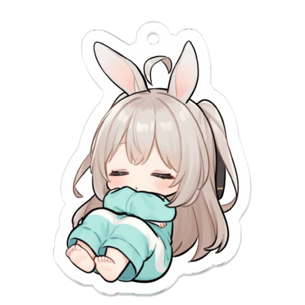 ねむねむきみみたん　アクリルキーホルダー ちいさいほう