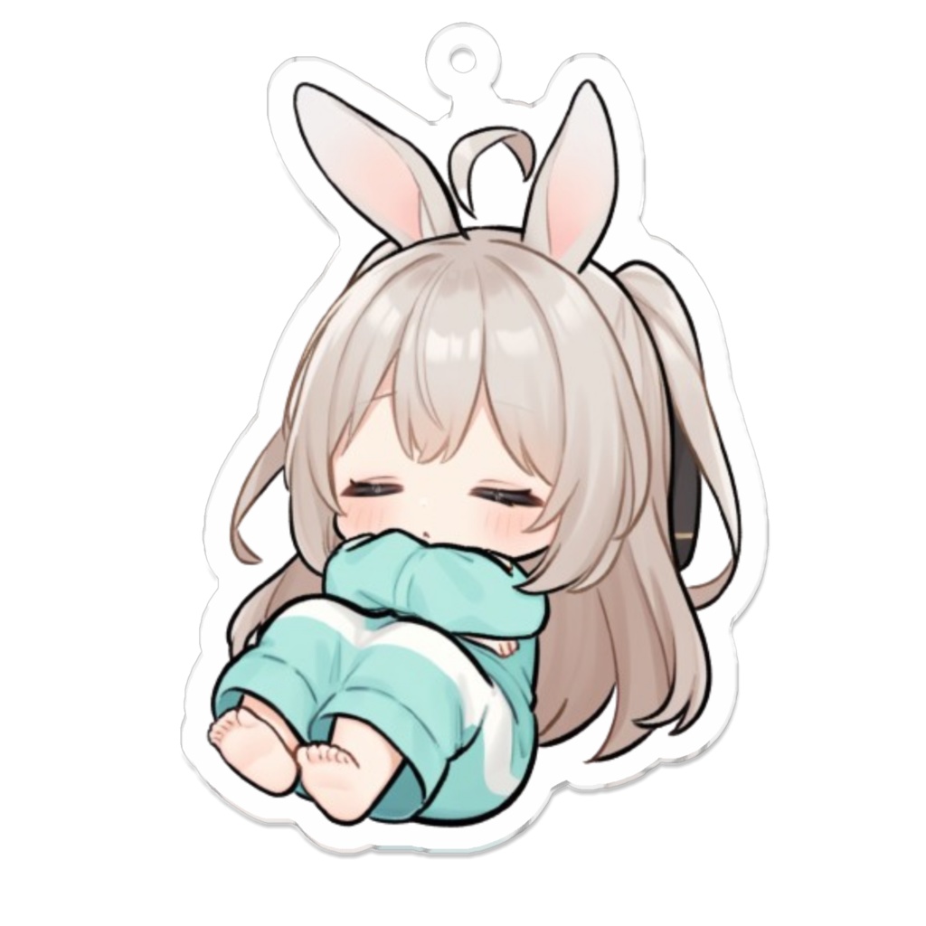 ねむねむきみみたん　アクリルキーホルダー　おおきいほう