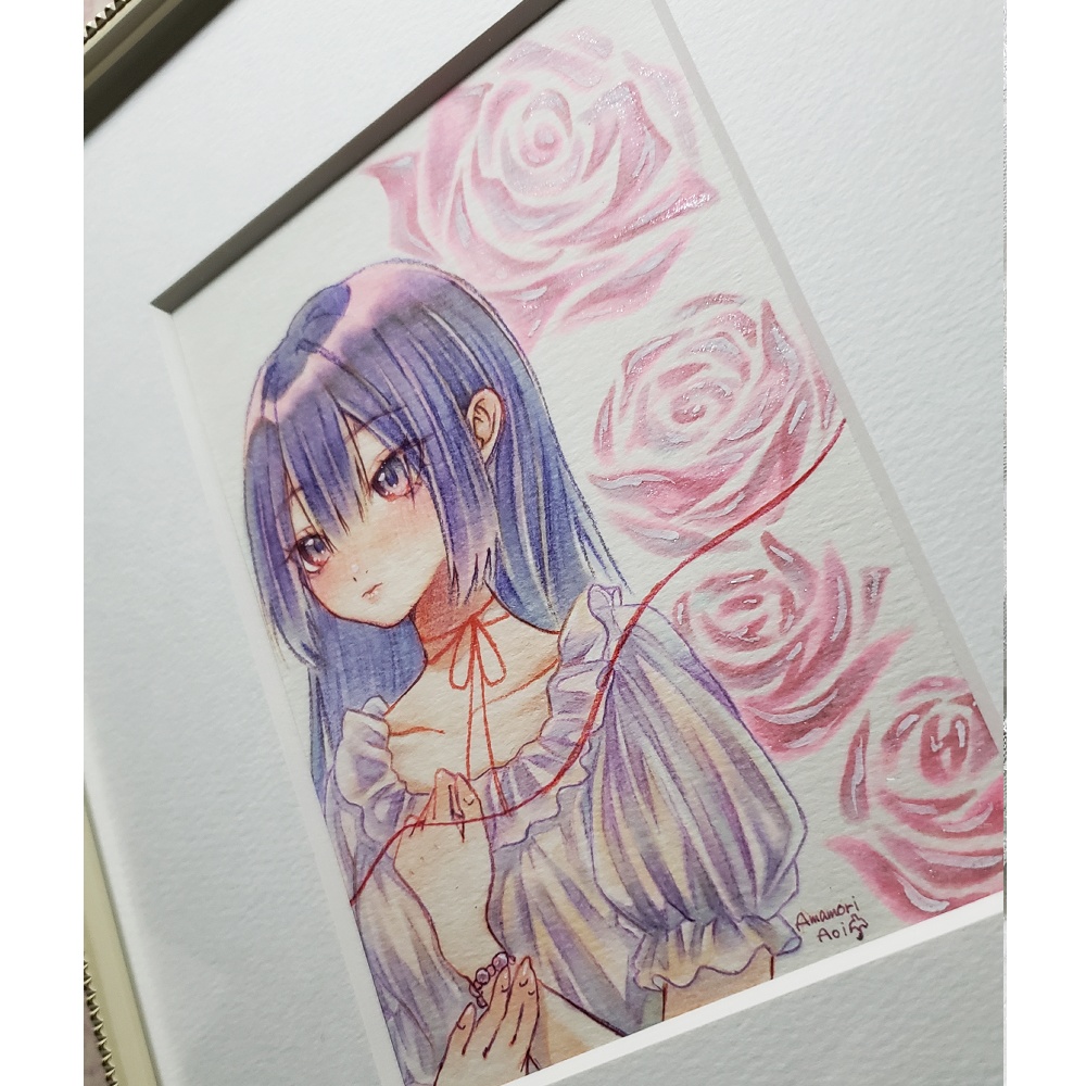 【額装原画】恋のお守り